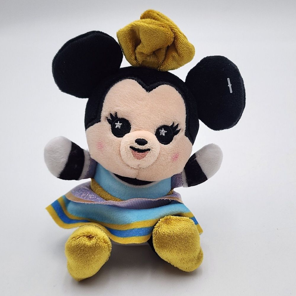 Disney Parks Wishables Walt Disney World 50th Anniversary Plush  Minnie Mouse 6"